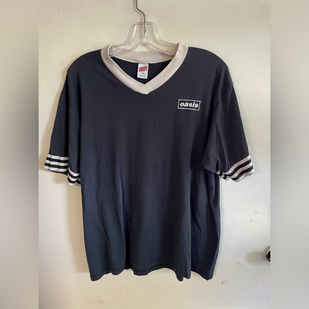 1990s Oasis Adidas Stripes T Shirt XL - Liam Gallagher 90’s Original